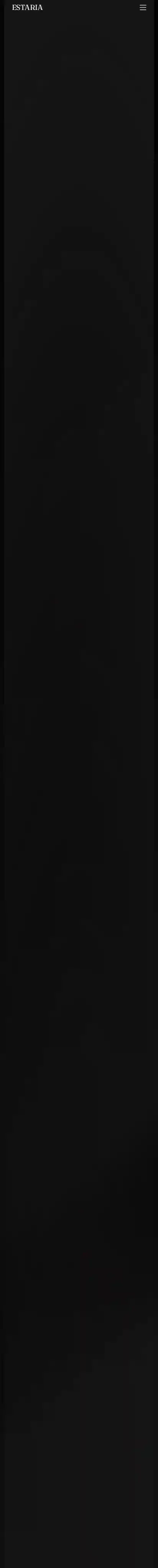 Estaria home page on mobile