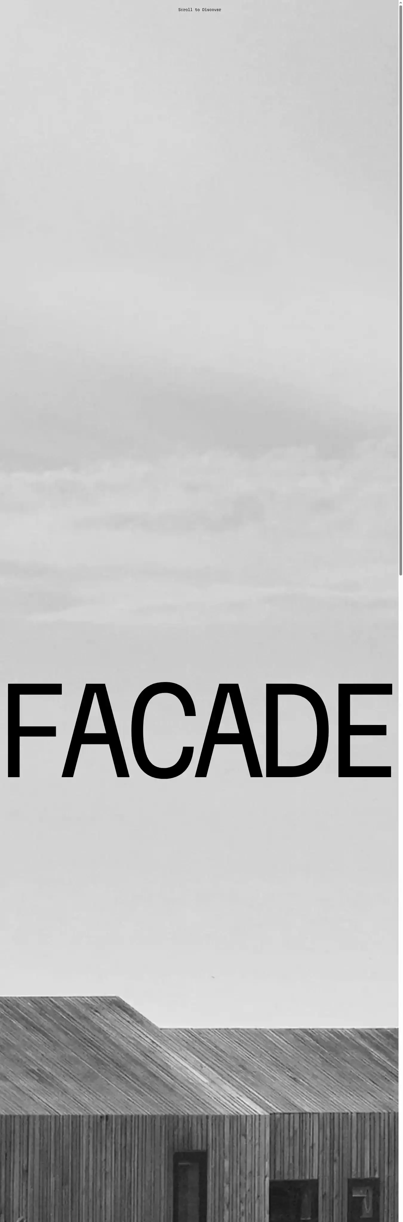 FF Architect home page on desktop