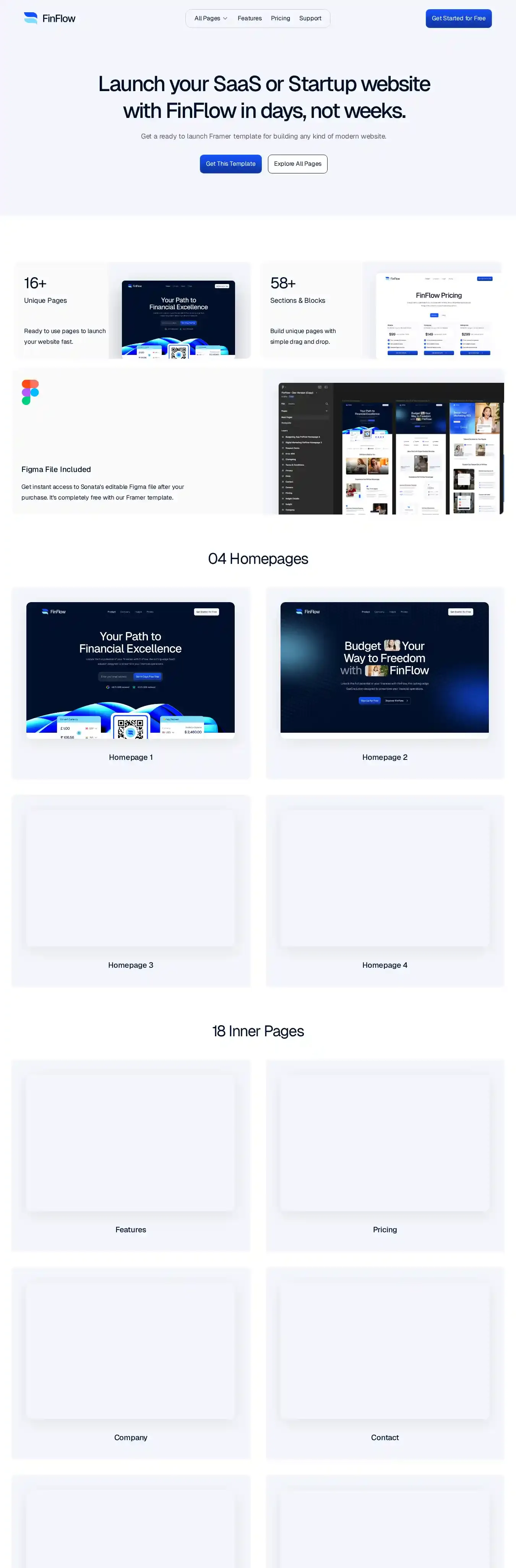 FiinFlow home page on desktop
