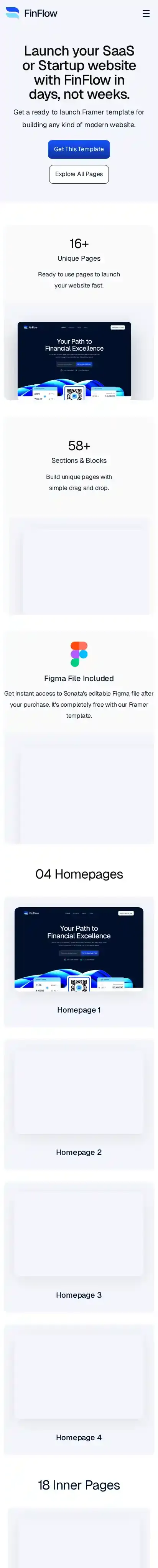 FiinFlow home page on mobile