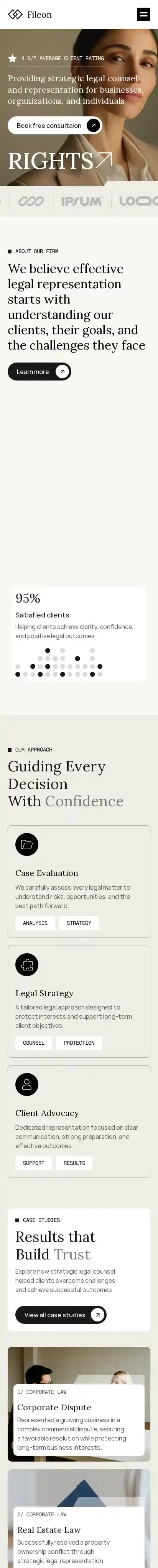 Fileon home page on mobile