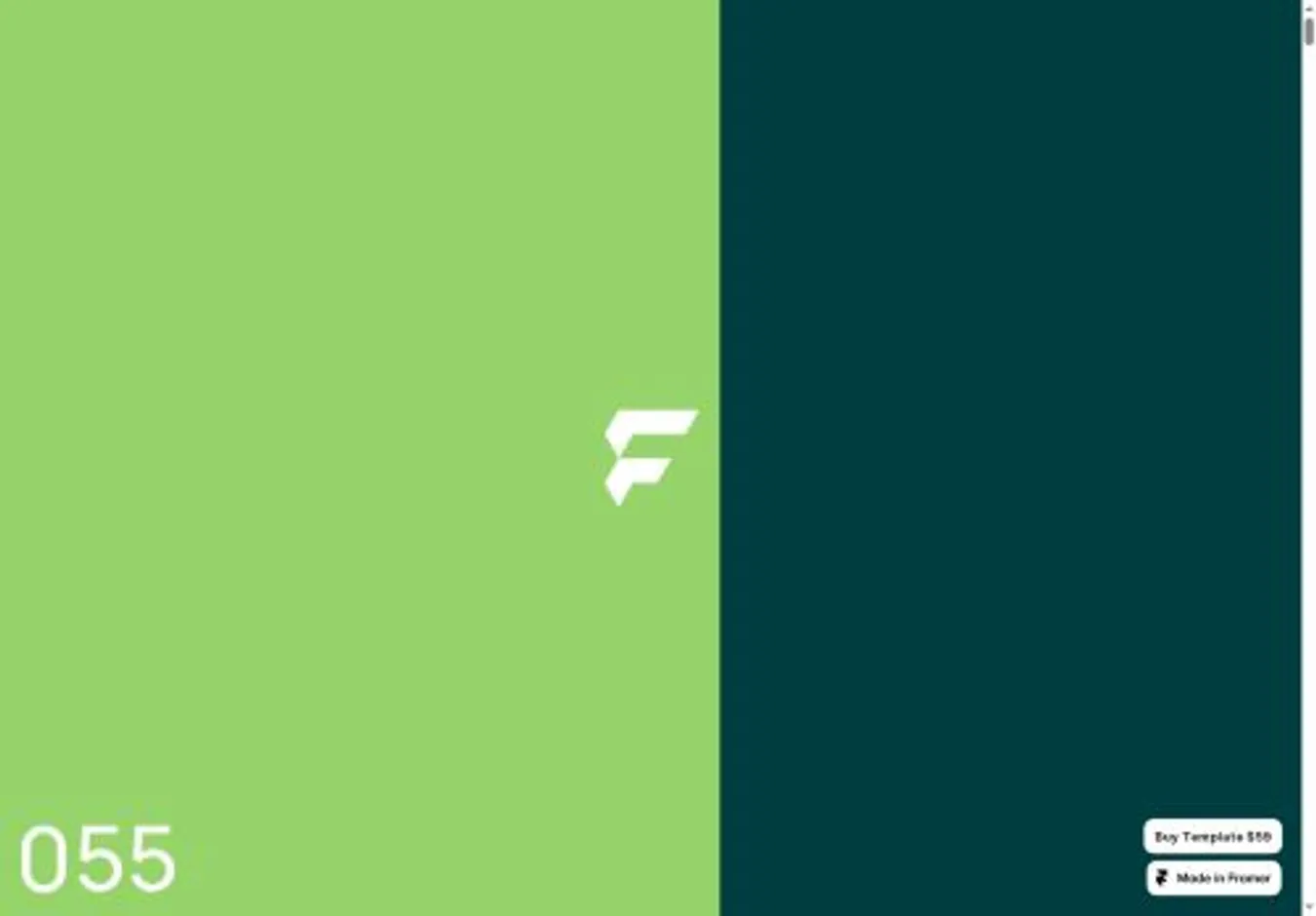 Finaroa home page on desktop