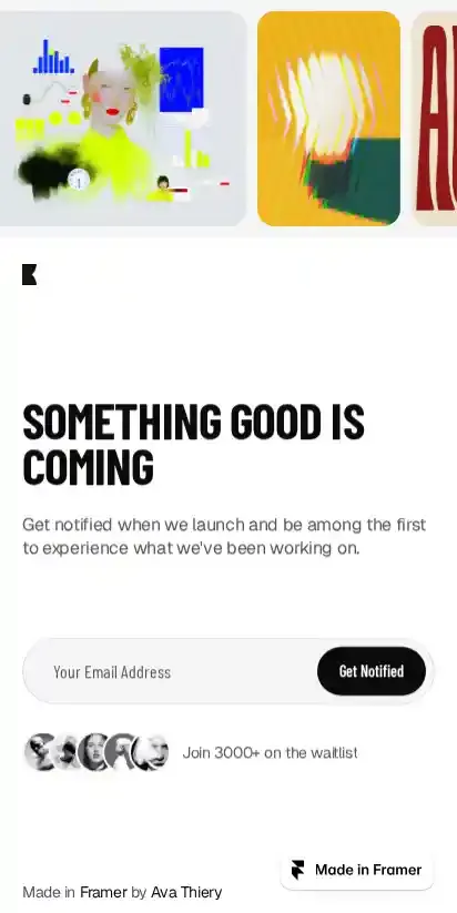Firstlist home page on mobile