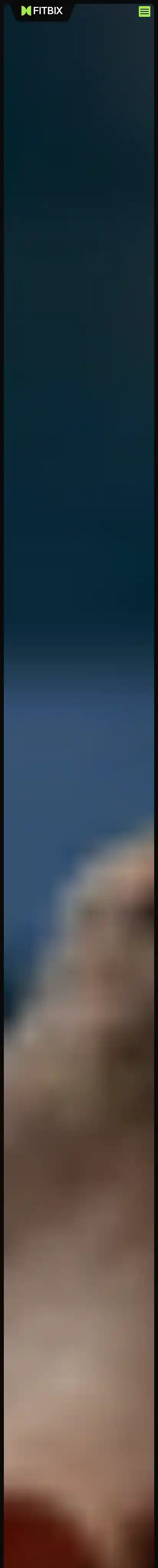 Fitbix home page on mobile