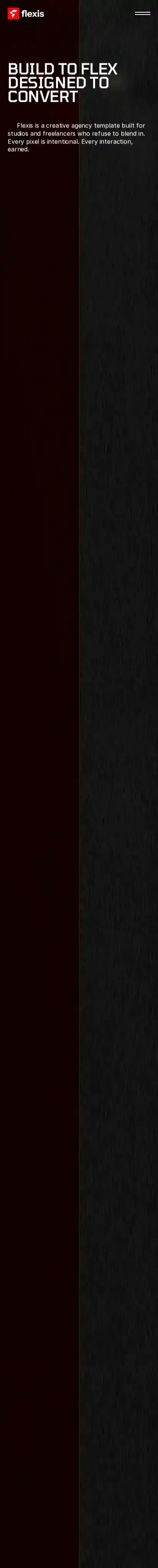 Flexis home page on mobile