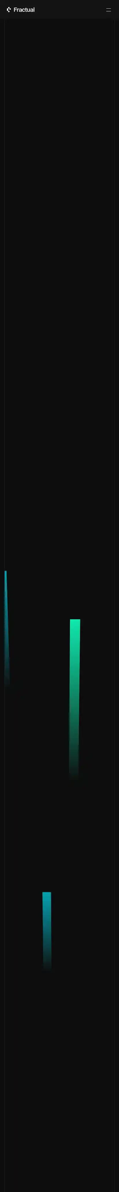 Fractual home page on mobile