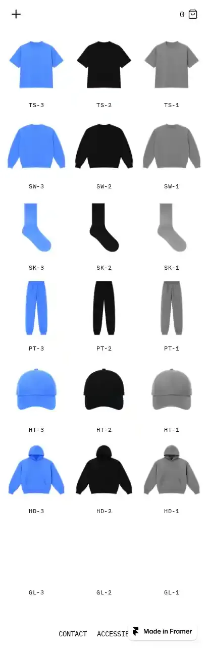 Freazy Store home page on mobile