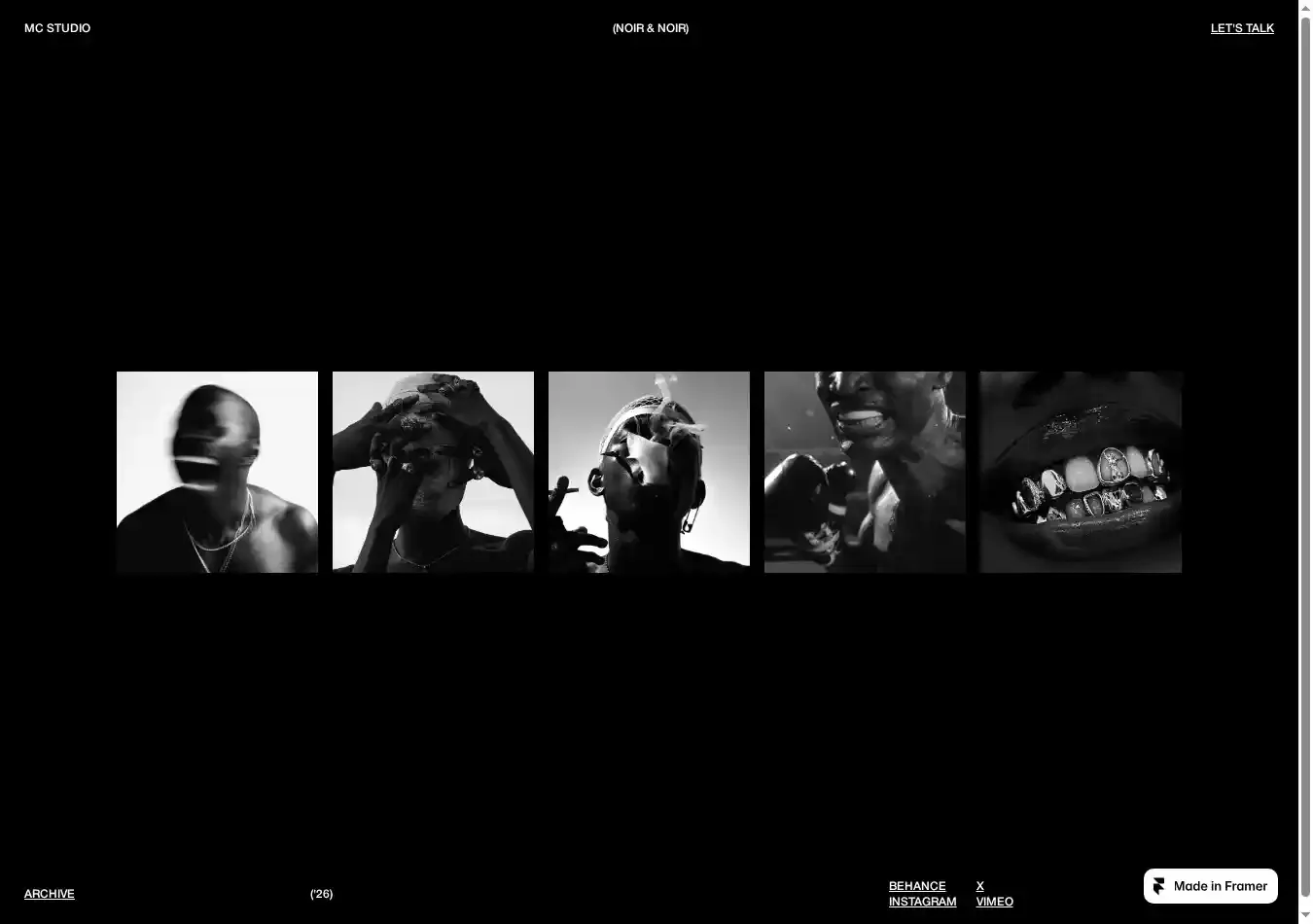 Galleryz home page on desktop