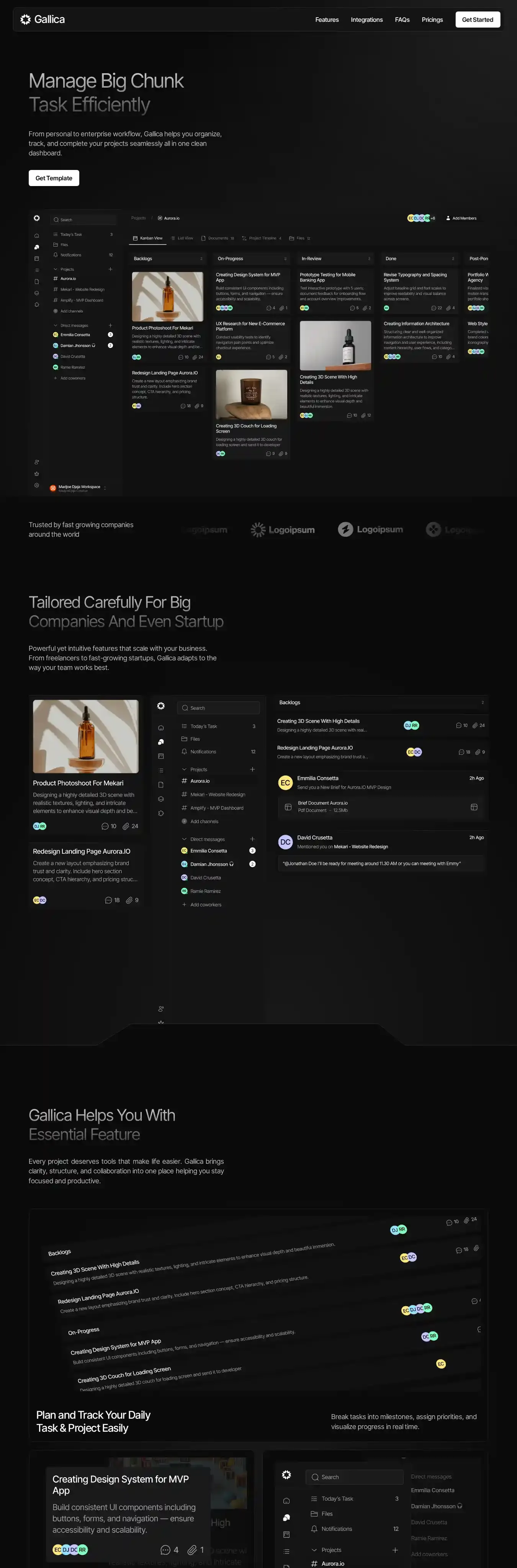 Gallica home page on desktop