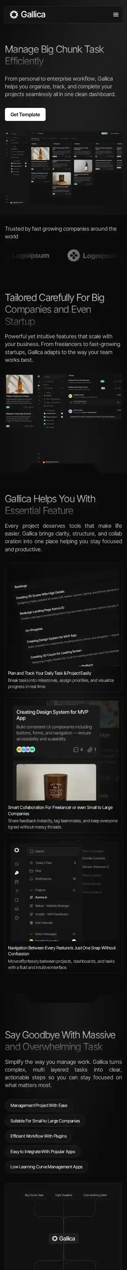 Gallica home page on mobile