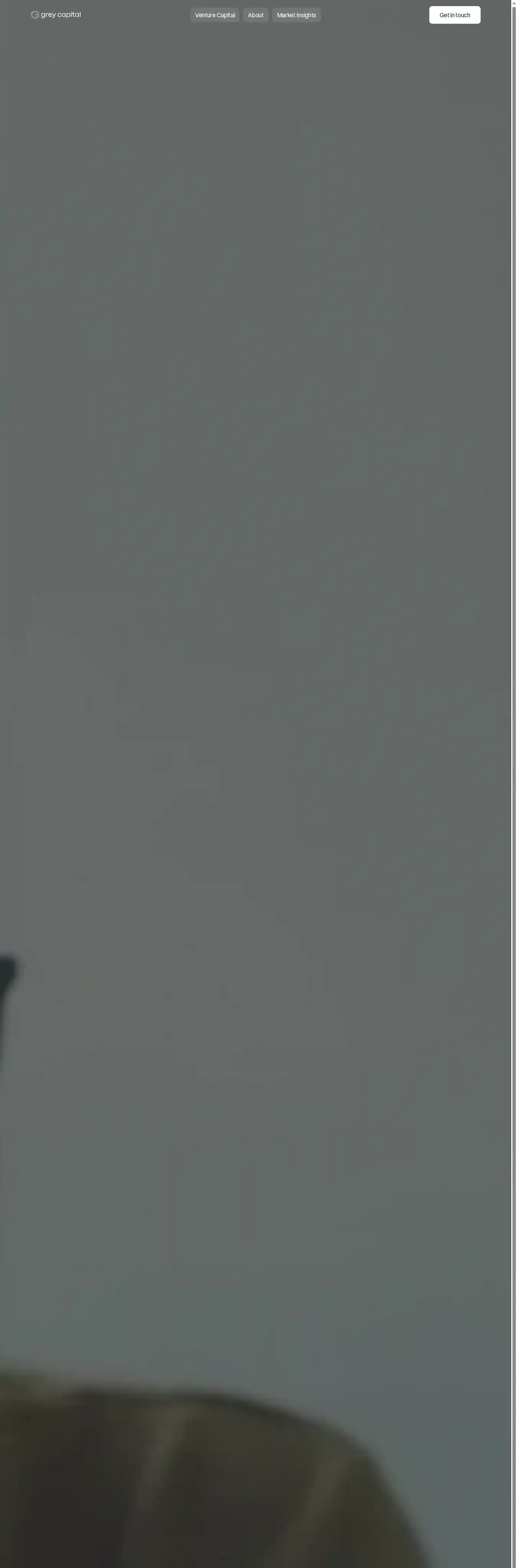 Grey Capital home page on desktop