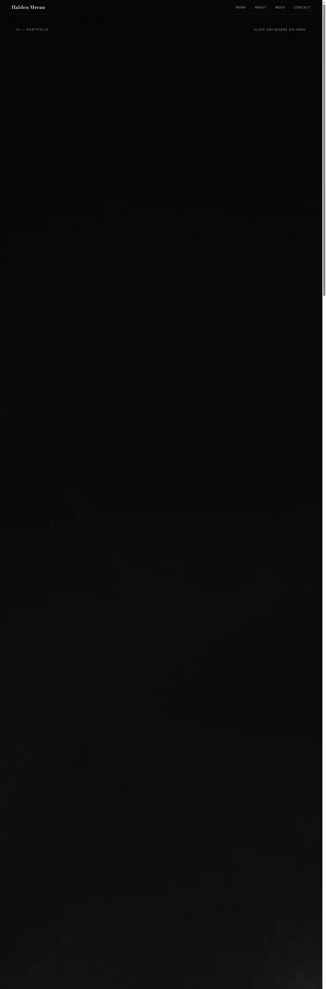 Halden home page on desktop