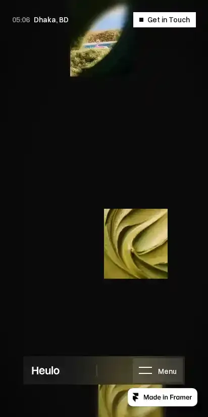 Heulo home page on mobile