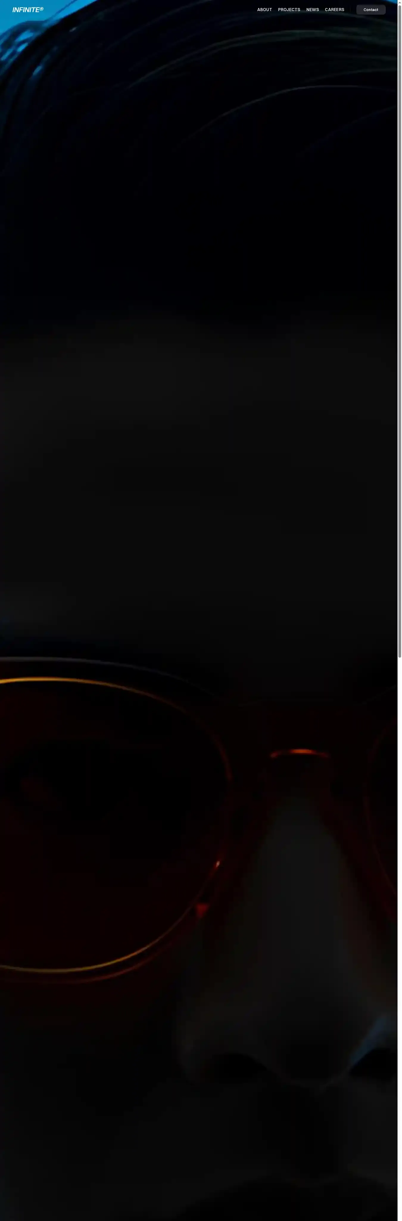 Infinite home page on desktop