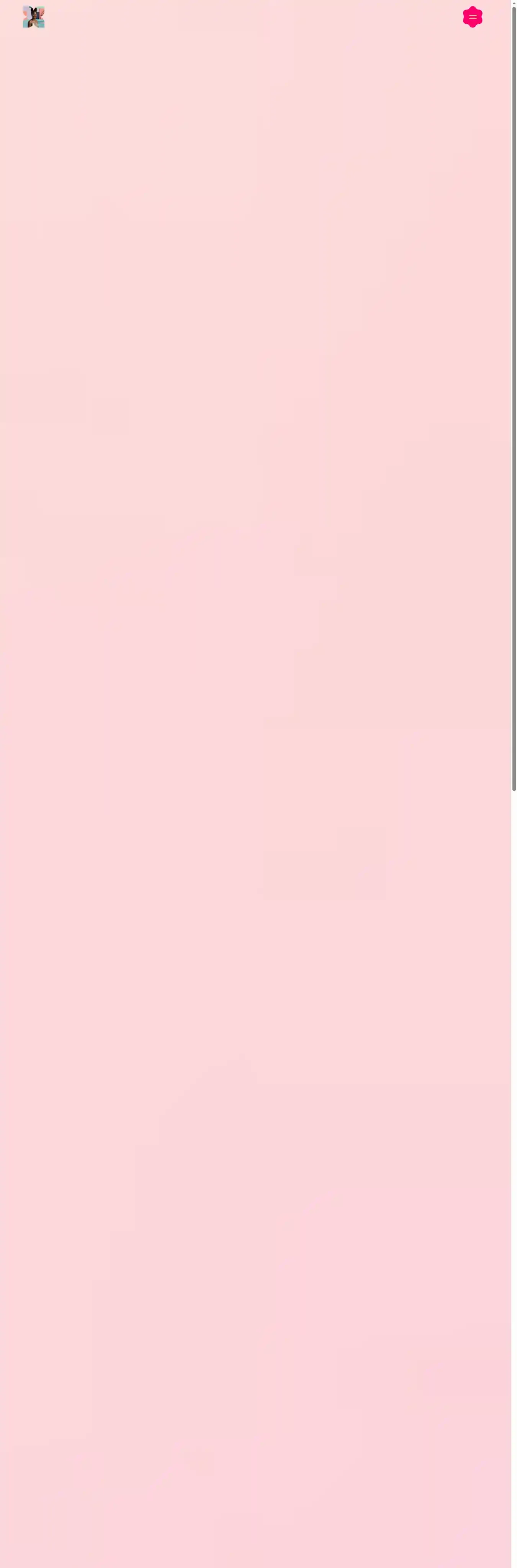 Influensa home page on desktop