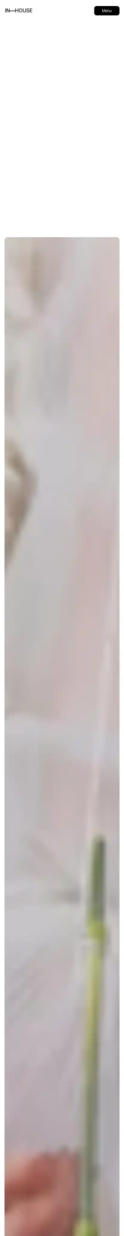 In-House home page on mobile
