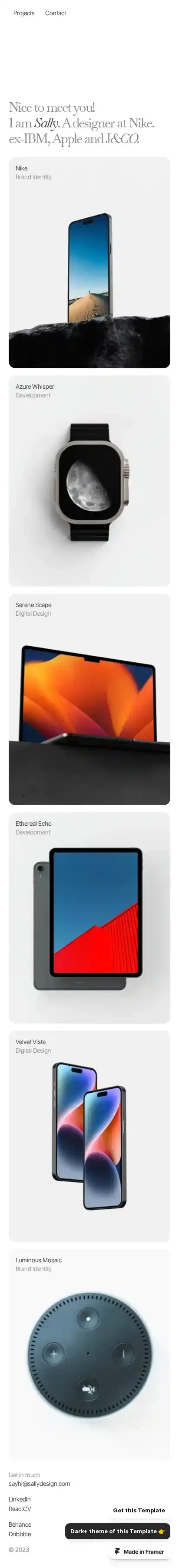 Instrument home page on mobile
