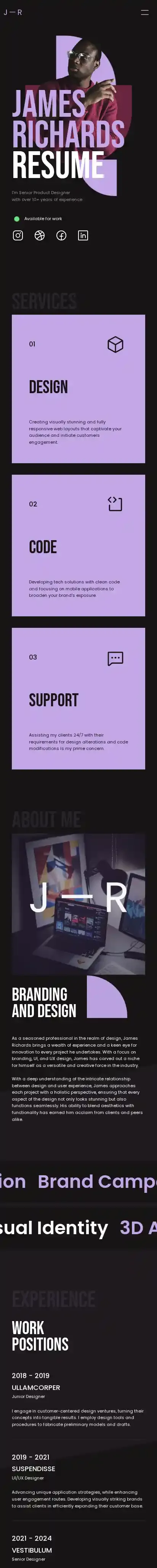 Jolle home page on mobile