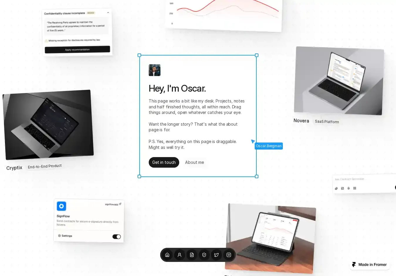 Jotter home page on desktop