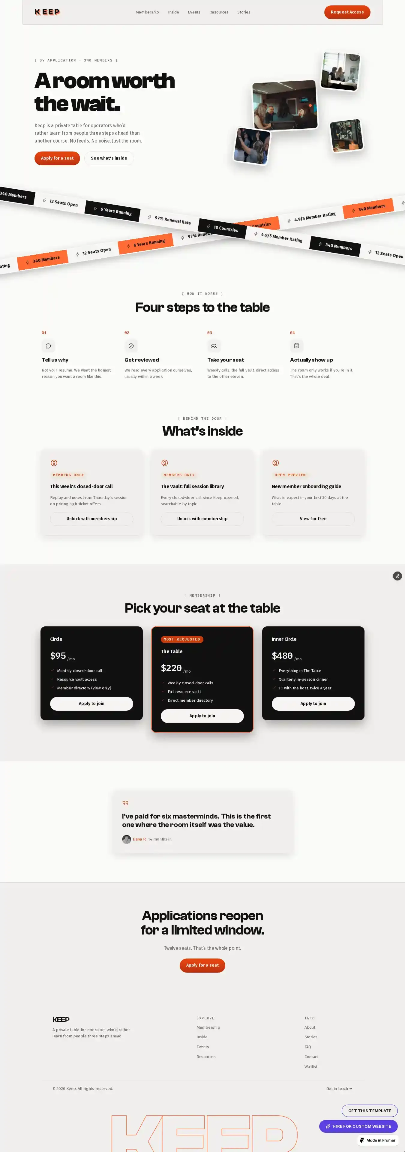 Keep home page on desktop