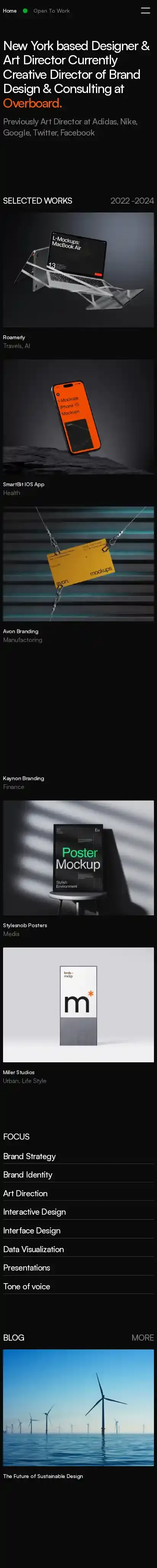 Kenjoo home page on mobile