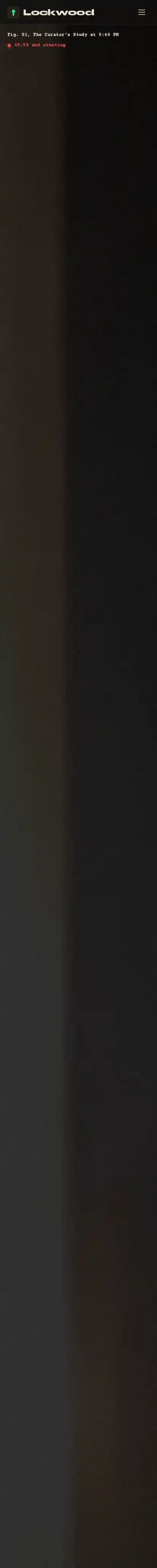 Keyhole home page on mobile