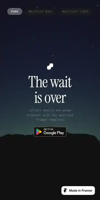 Launch Kit home page on mobile