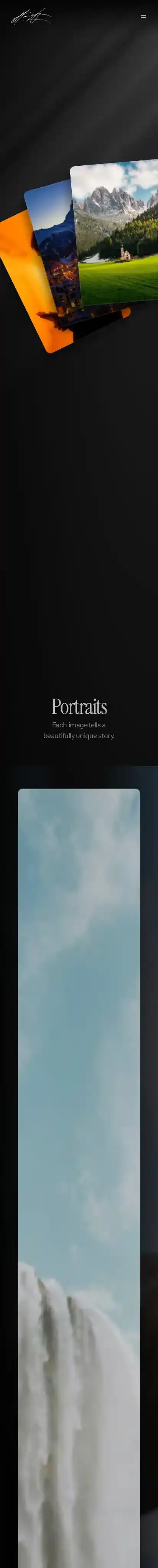Lighthouse home page on mobile