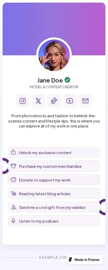 LinkSpark home page on mobile