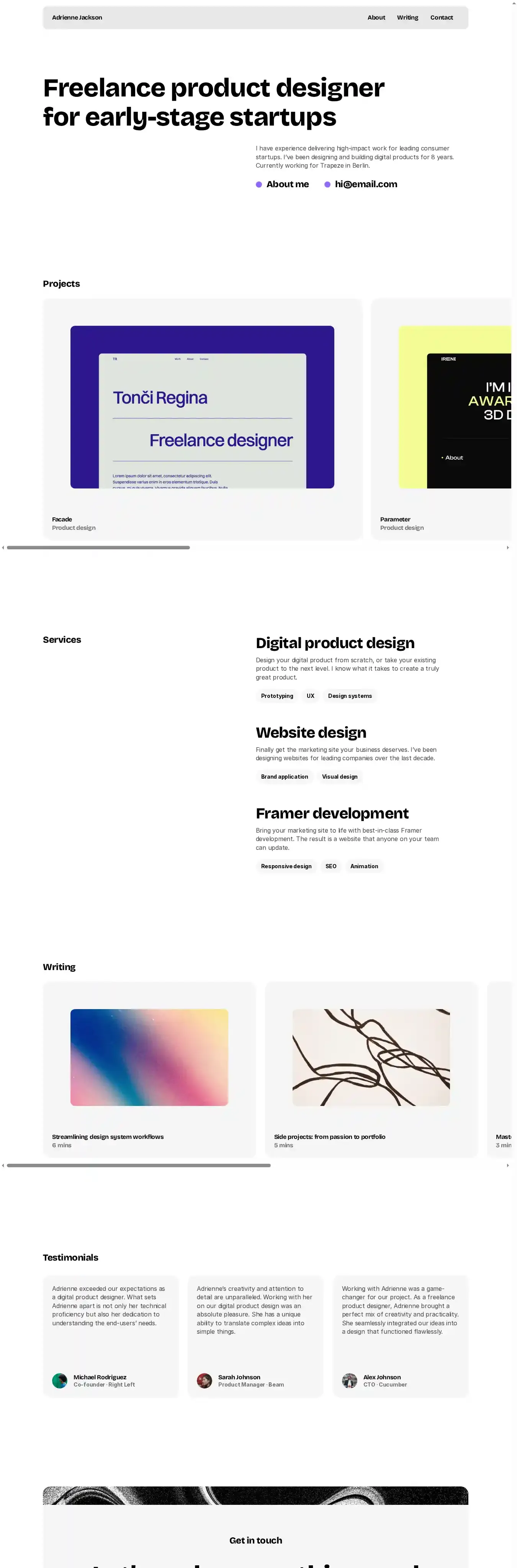 Lucid home page on desktop