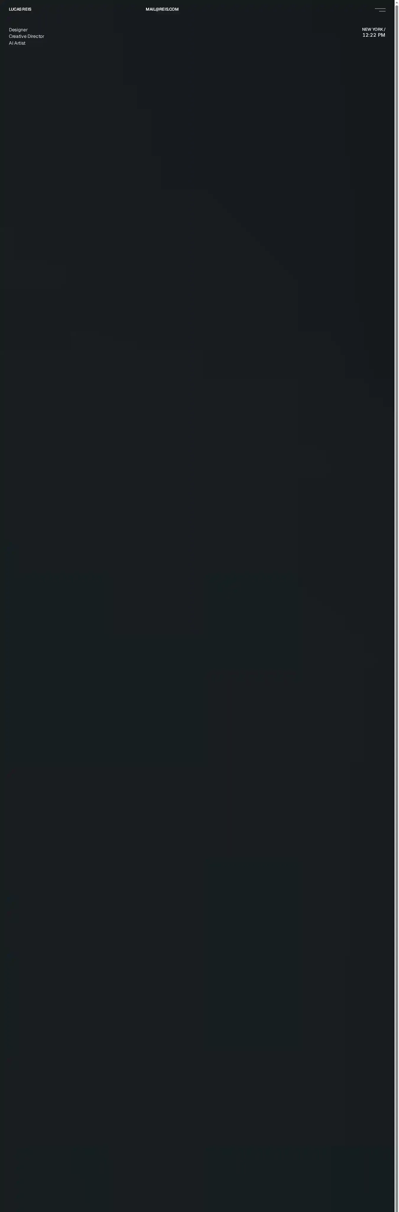Lurais home page on desktop