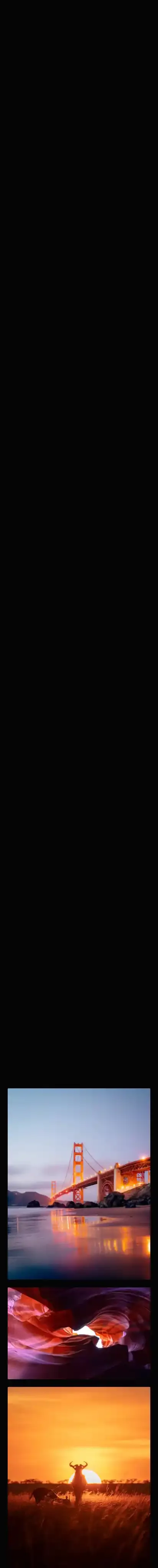 Lux home page on mobile