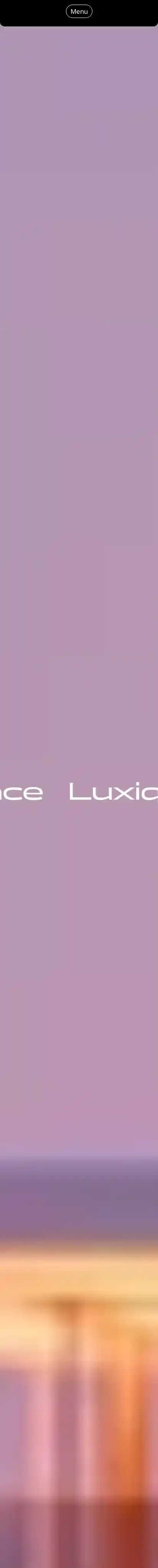 Luxiq home page on mobile