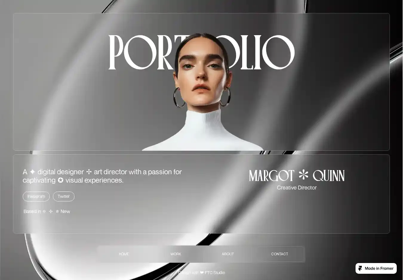 Margot home page on desktop