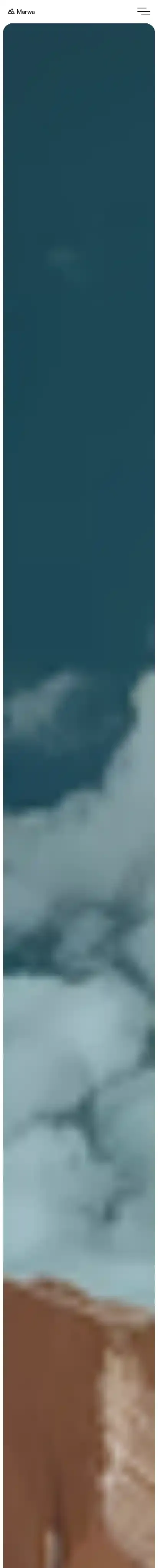 Marwa home page on mobile