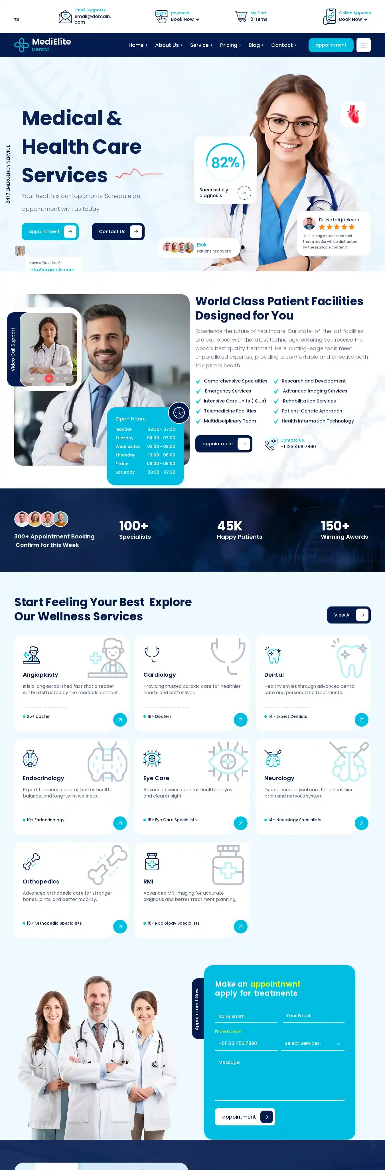 MediElite home page on desktop