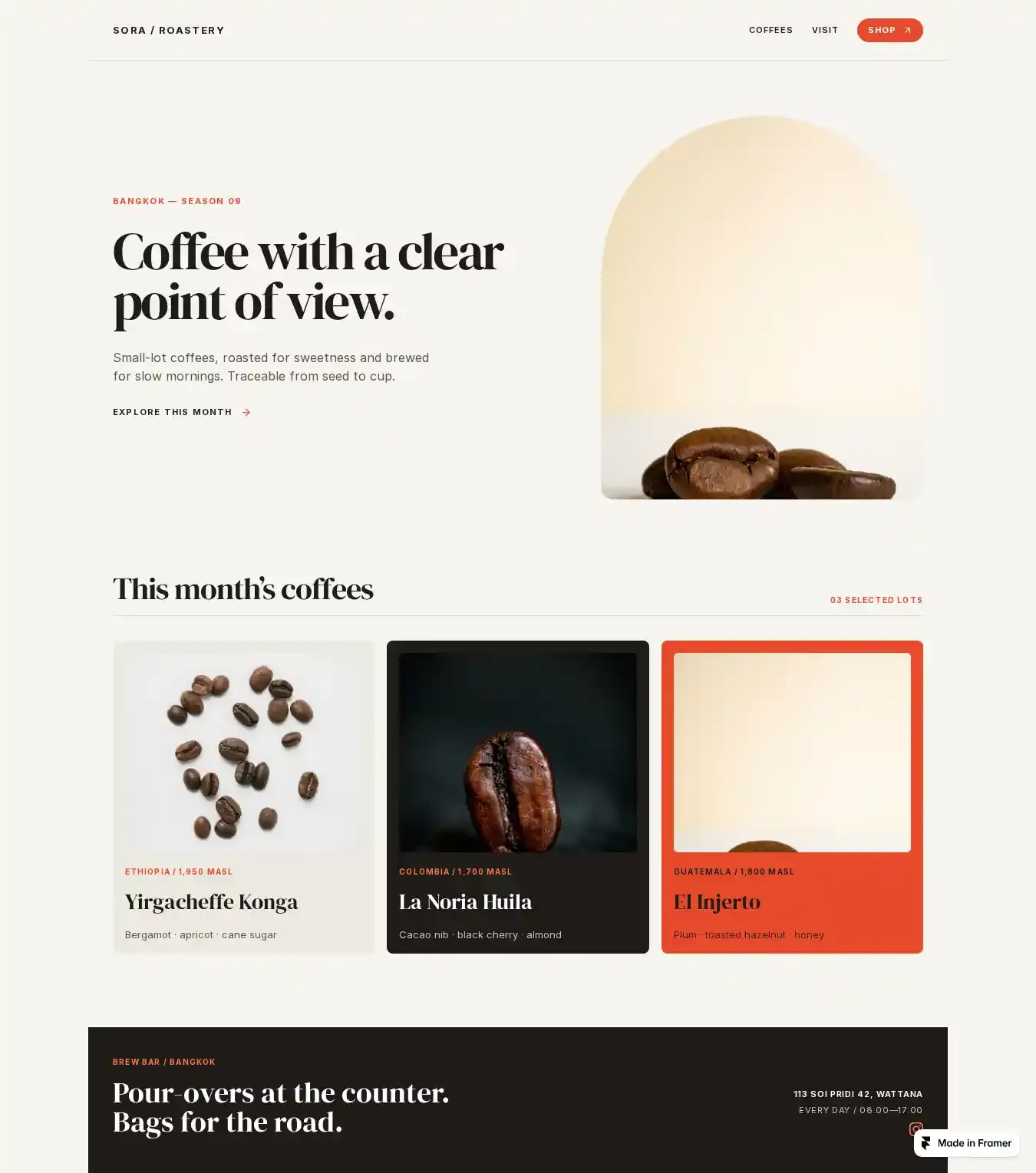 Millo home page on desktop