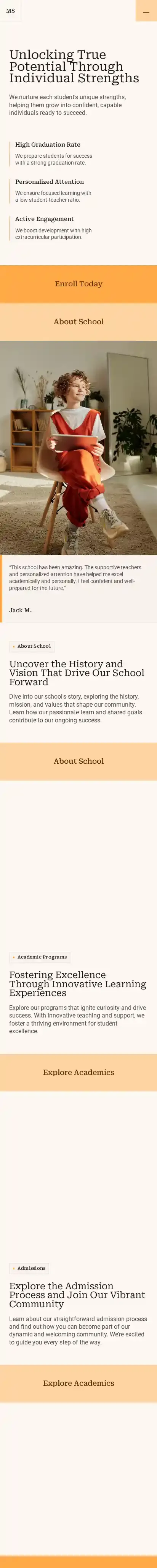 MindSpring home page on mobile