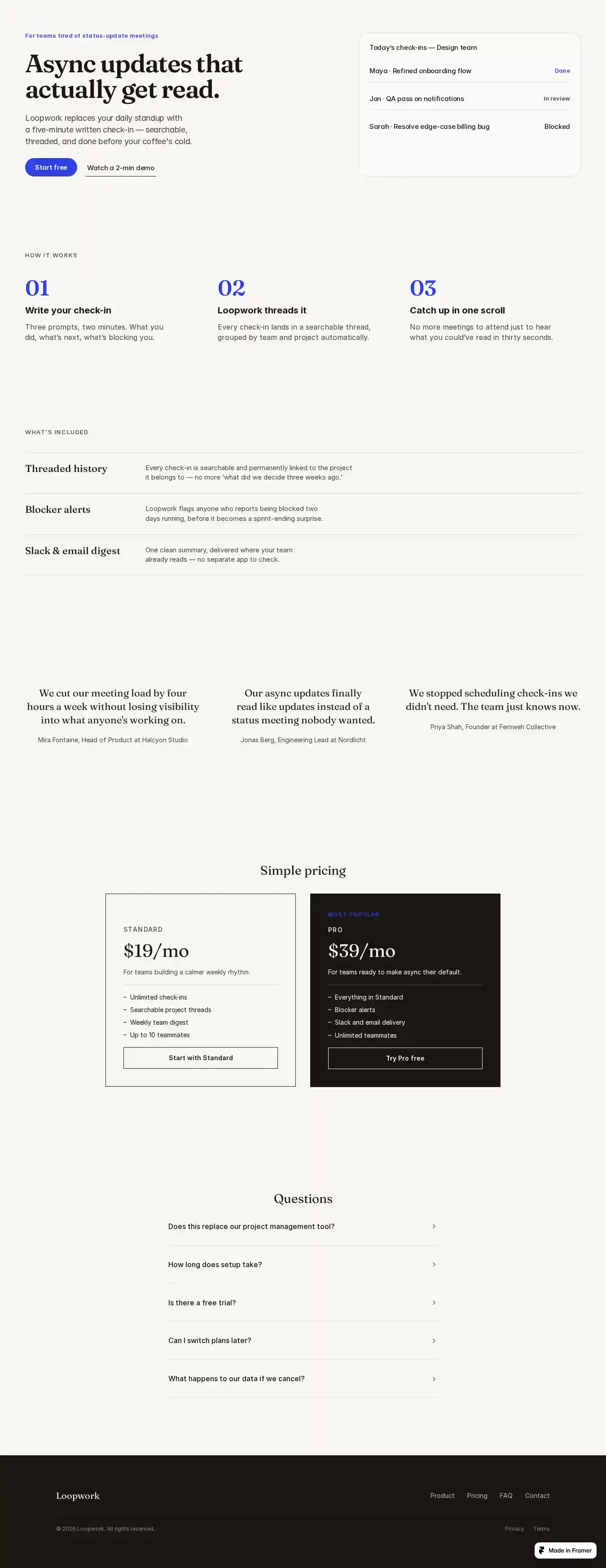 MinimalEditorial home page on desktop
