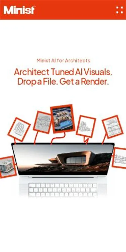 Minist home page on mobile