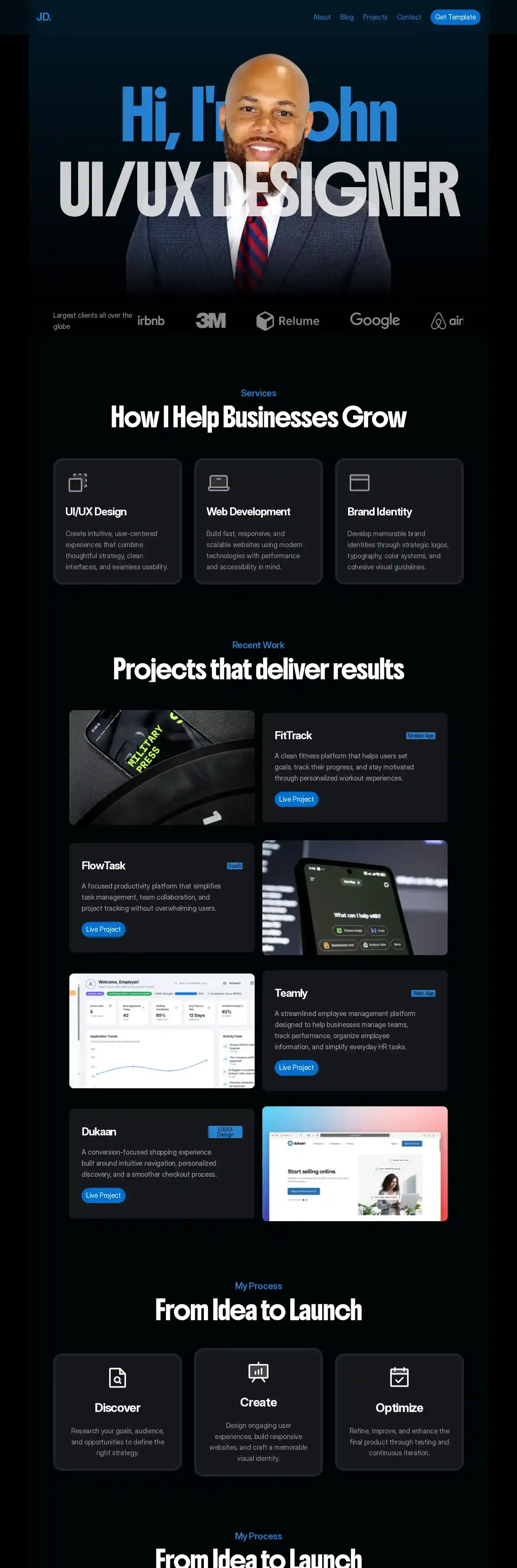 Mirova home page on desktop