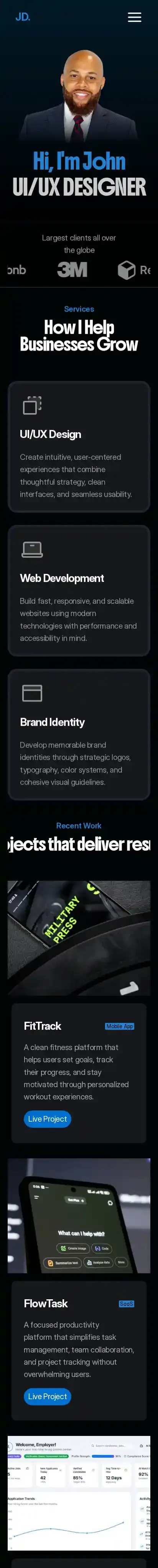 Mirova home page on mobile