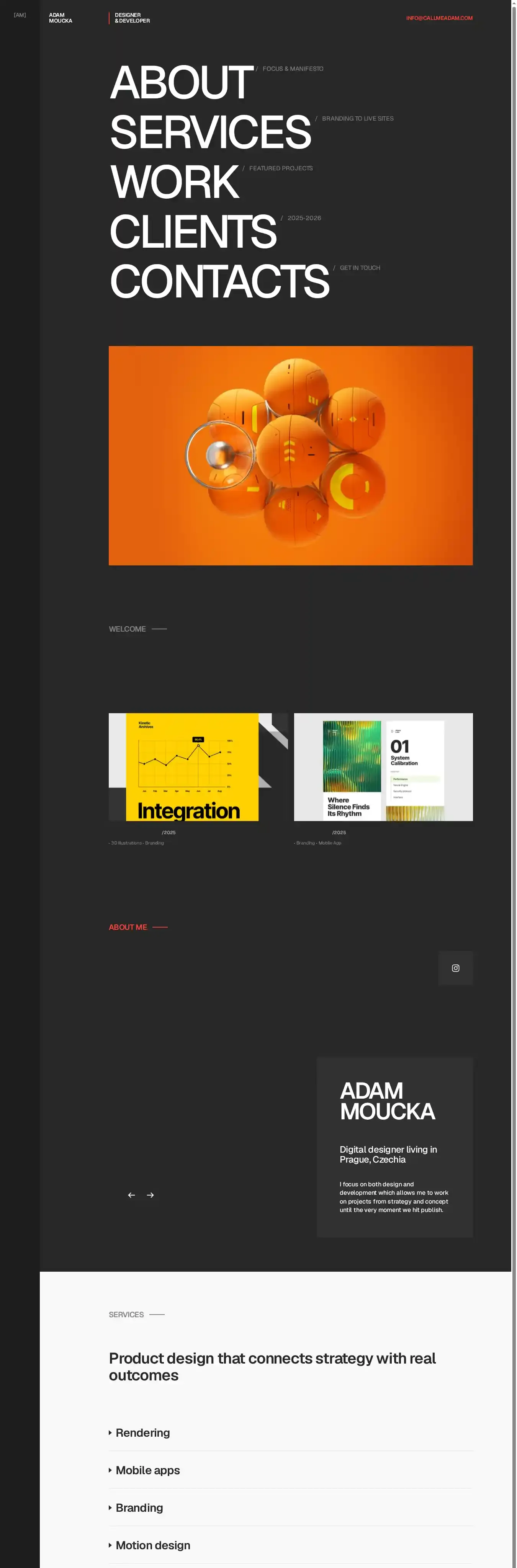 Nodeform home page on desktop
