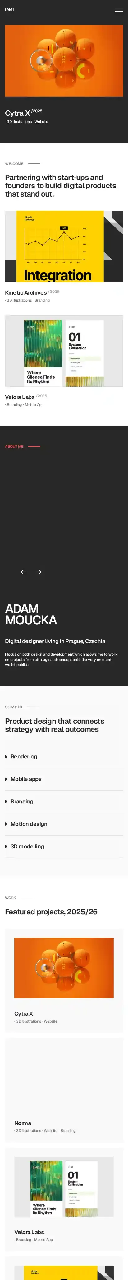 Nodeform home page on mobile