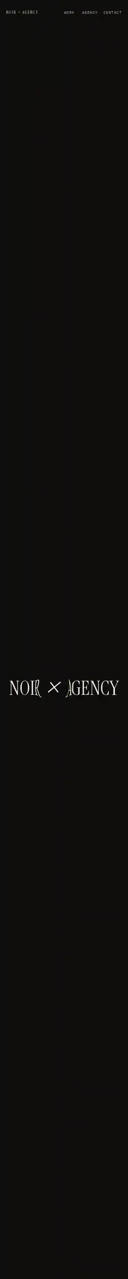 Noir Glass Lens home page on mobile