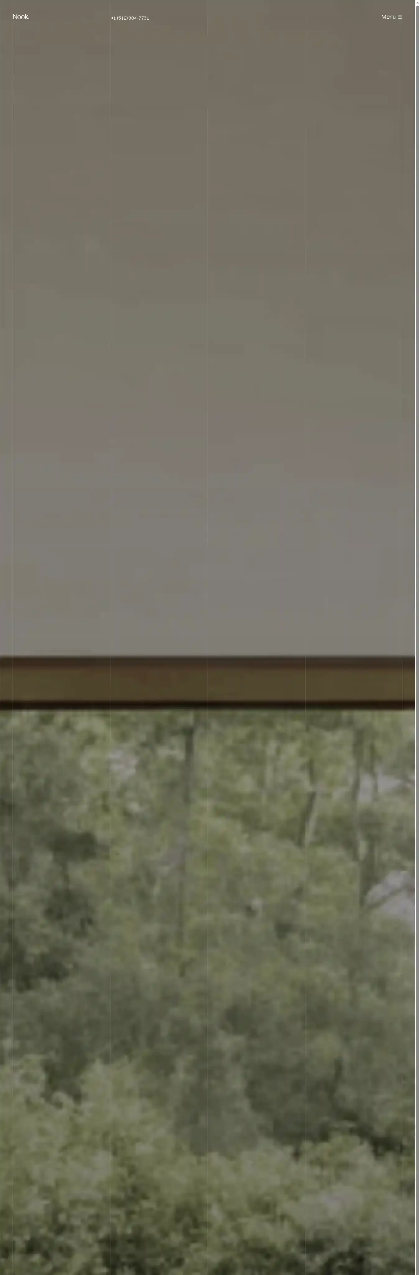 Nook home page on desktop
