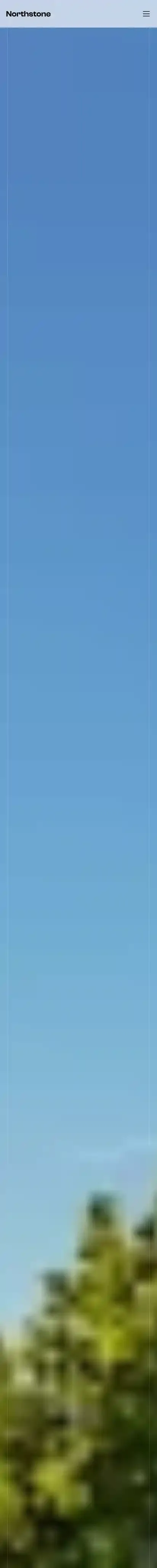 Northstone home page on mobile