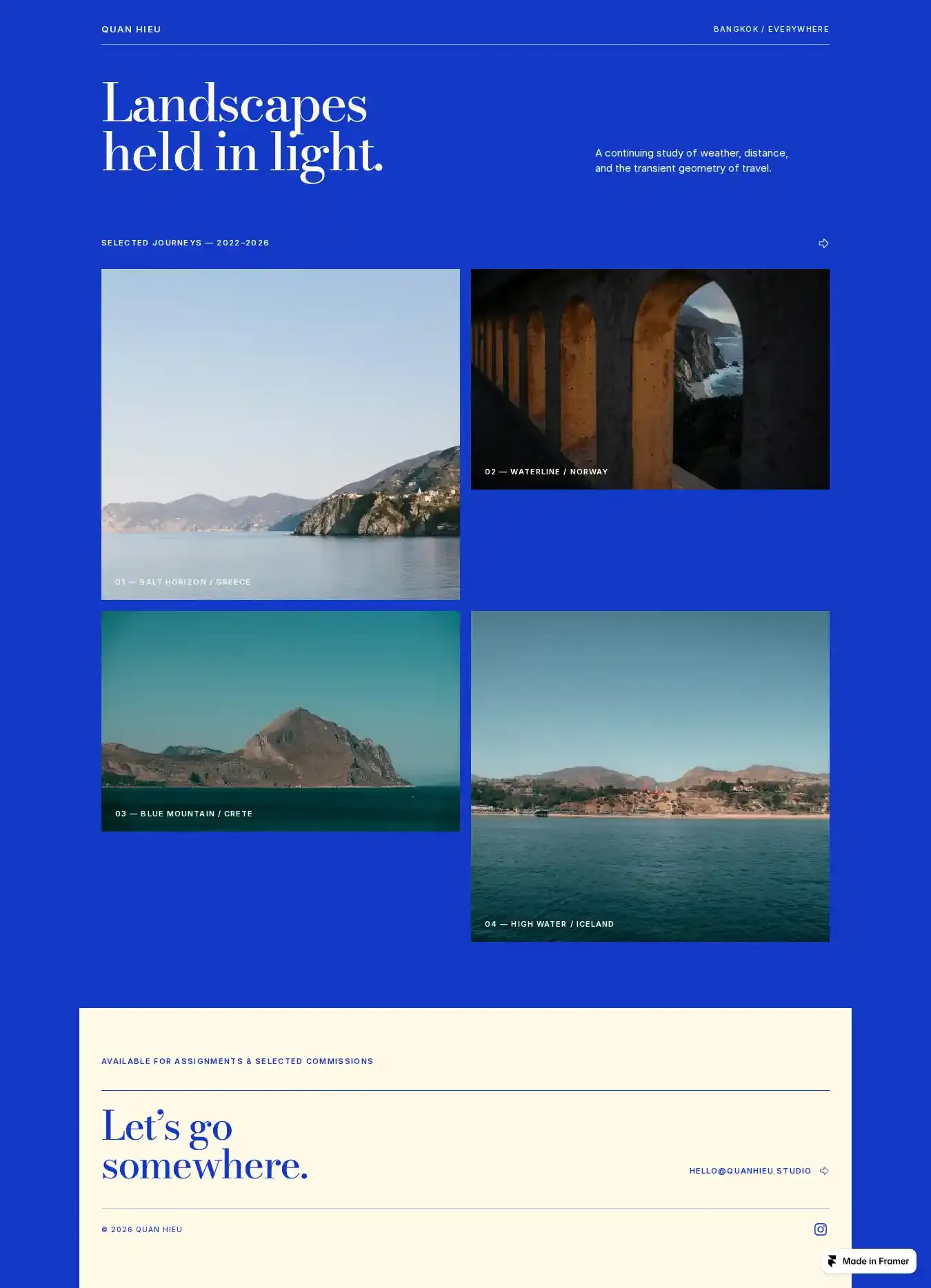 Notionbb home page on desktop