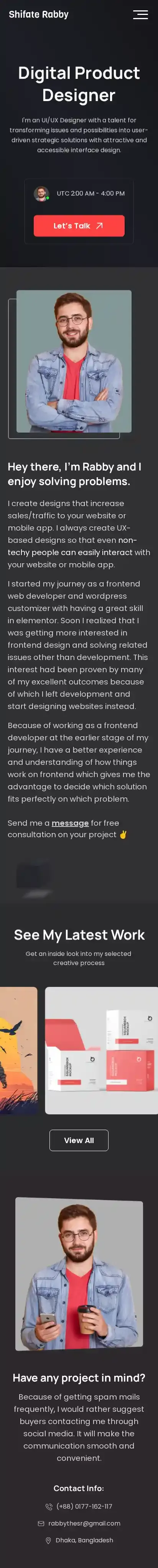 Novo home page on mobile