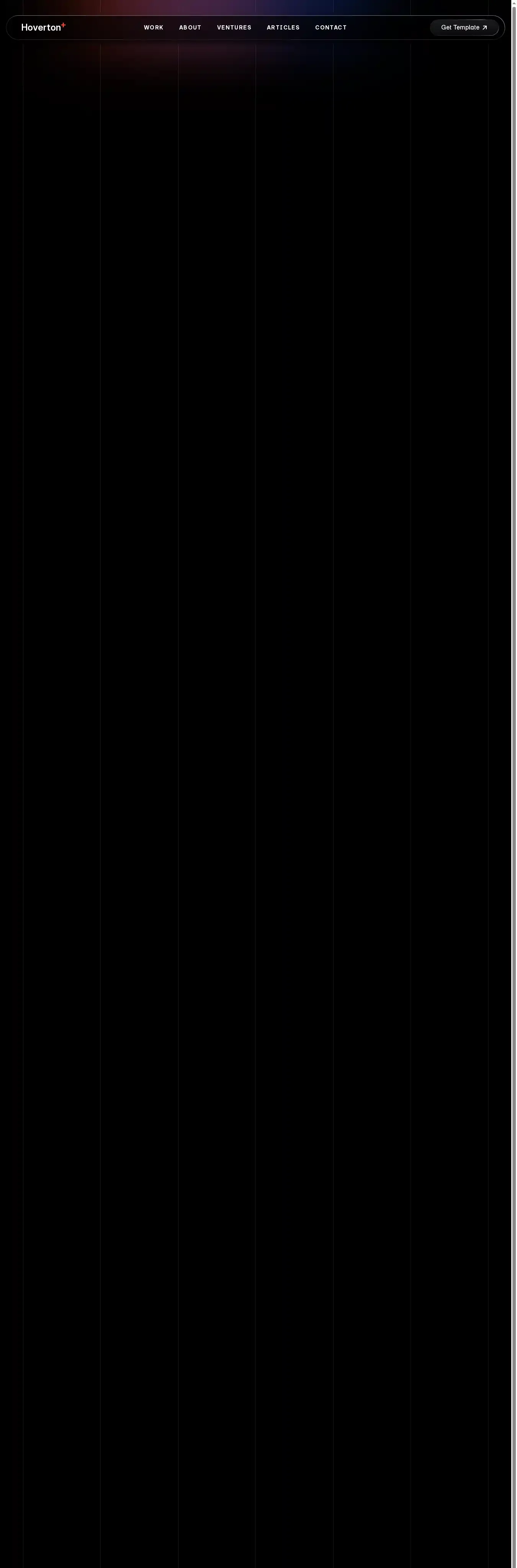 Obsidianite home page on desktop